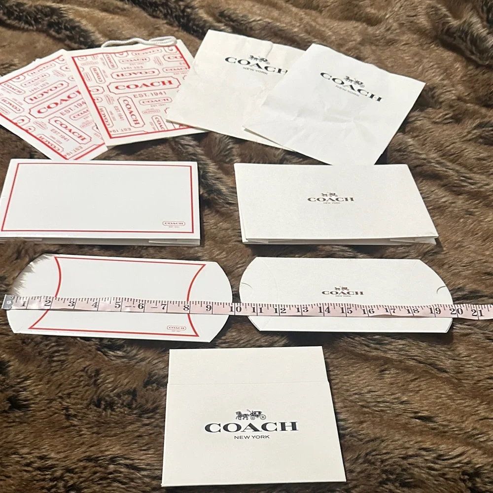4 Coach Gift Bags 5 Coach Boxes